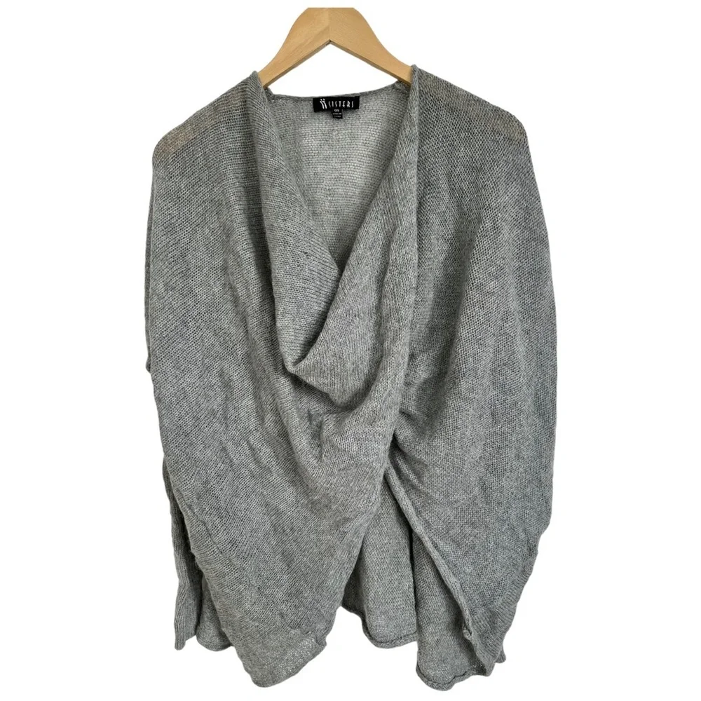 Sisters Twist Front Mohair Blend Long Sleeve Sweater One Size - Picture 7 of 13
